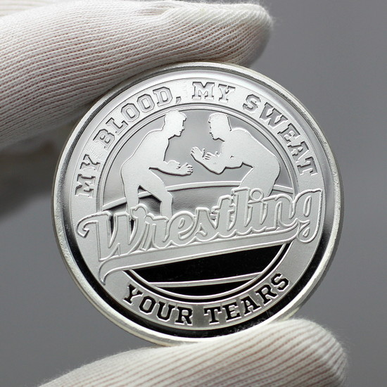 Wrestling 1oz 999 Silver Round | SilverTowne