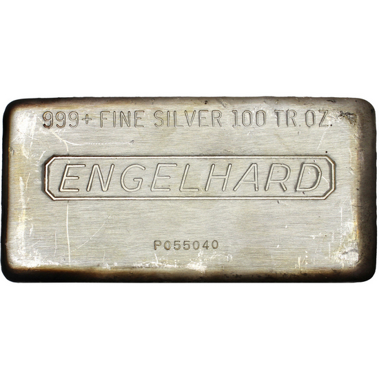 Engelhard 100oz Silver Bar | SilverTowne