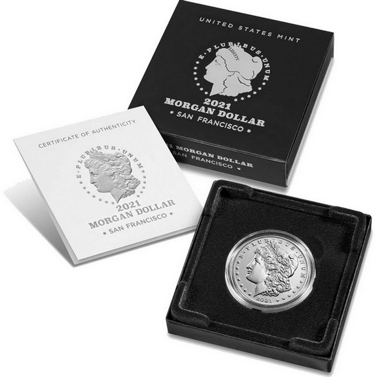 2021 S 100th Anniversary Morgan Silver Dollar in OGP