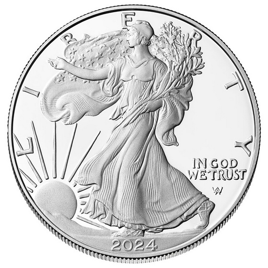 2024 S Silver American Eagle Coin PF in OGP