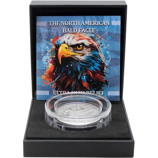 2024 Silver North American Bald Eagle Series: "Double Eagle" UHR 1oz BU Coin