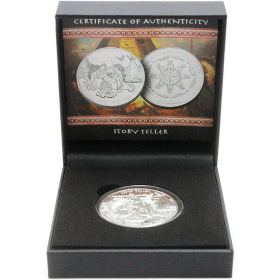 2024 Silver Native American Series "Story Teller" 1oz Proof Coin