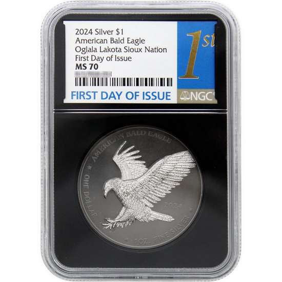 2024 Silver Native American Series "North American Bald Eagle" 1oz Coin MS70 FDI NGC 1st Label