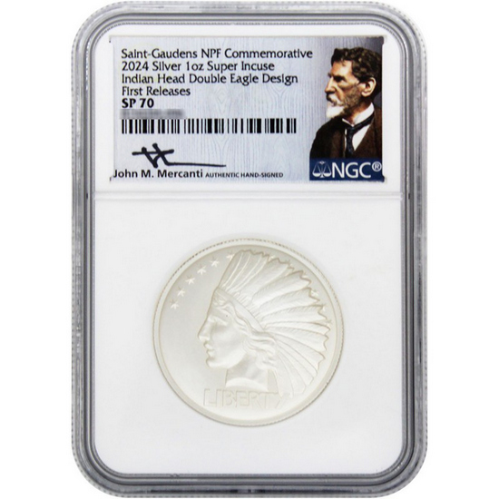 2024 Silver Saint Gaudens NPF 1oz Commemorative Coin SP70 FR NGC