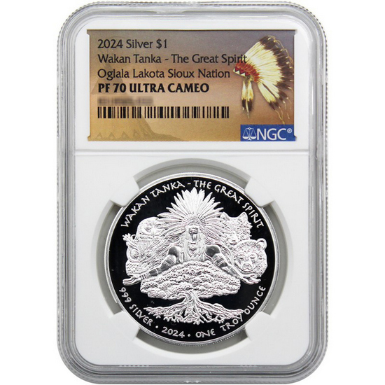 2024 Silver Native American Series: "Wakan Tanka" 1oz Proof Coin PF70 UC NGC Native American Label