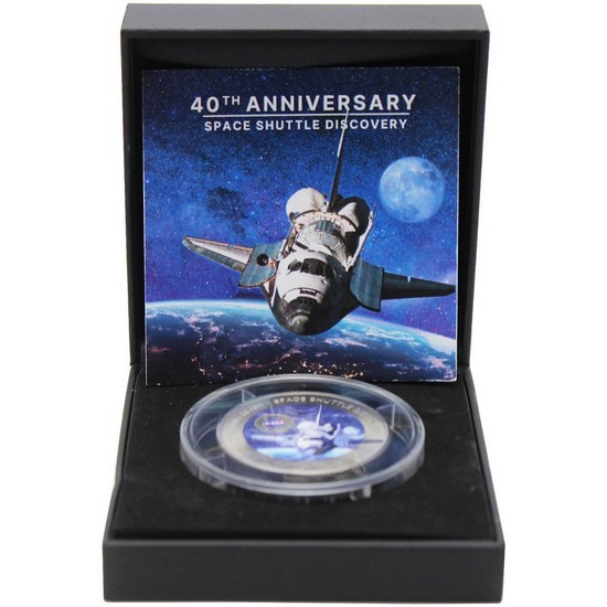 2024 Ghana Titanium 40th Anniversary Space Shuttle Discovery 1oz BU Coin