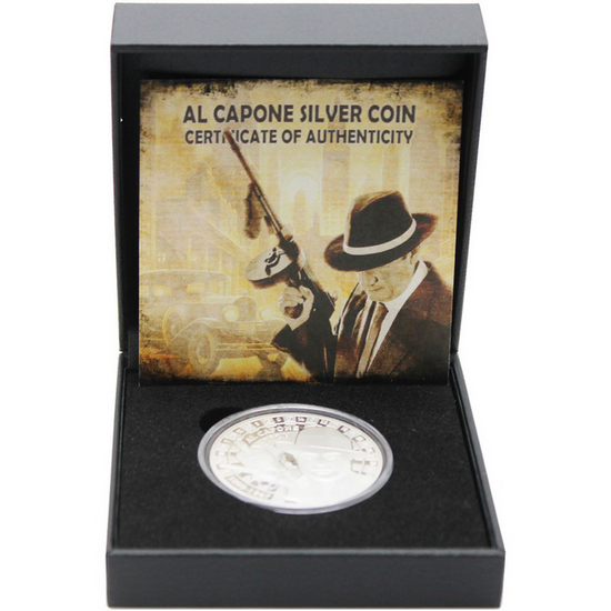 2024 $20 Liberia Silver Al Capone Proof-Like Coin in OGP