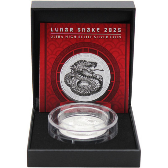 2025 Fiji Silver Year of the Snake UHR BU Coin