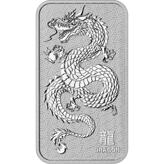 Australia Silver Dragon 1oz Bar