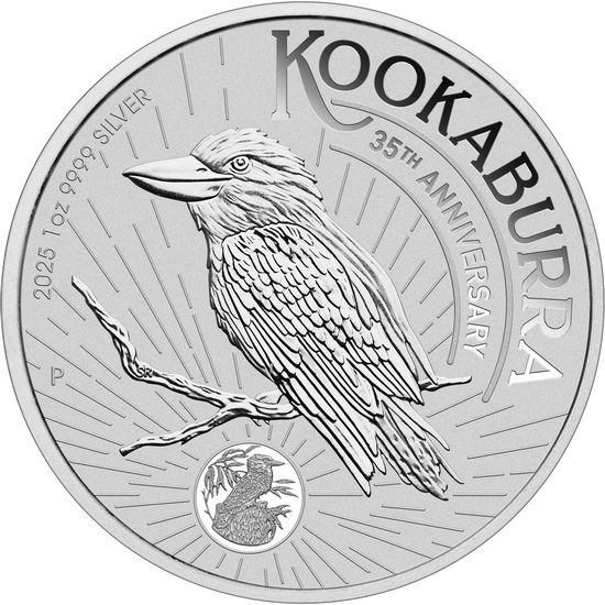 2025 P Australia .9999 Silver Kookaburra 1oz BU