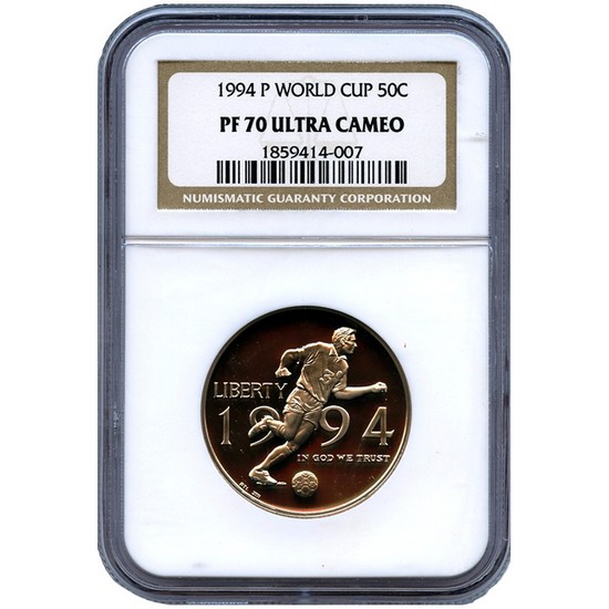 1994 P World Cup Half Dollar PF70 UC NGC Brown Label