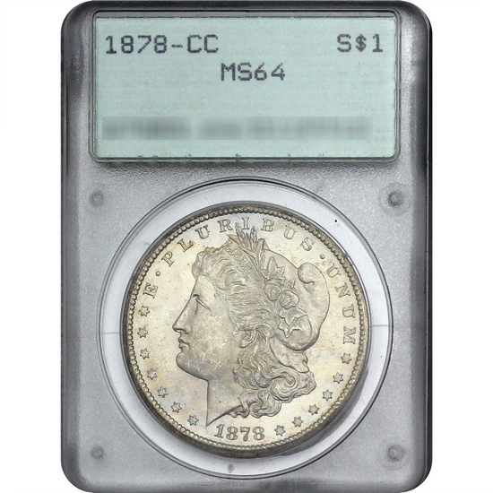 1878 CC Morgan Silver Dollar MS64 PCGS