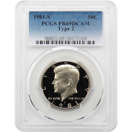 1981 S Kennedy Half Dollar Type 2 PF69 DCAM PCGS Blue Label