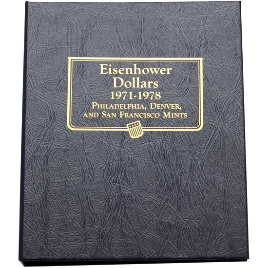 1971-1978 Complete Eisenhower Dollar Set in Whitman Album