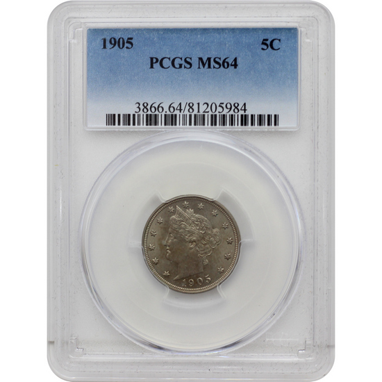 1905 Liberty Nickel PCGS MS64