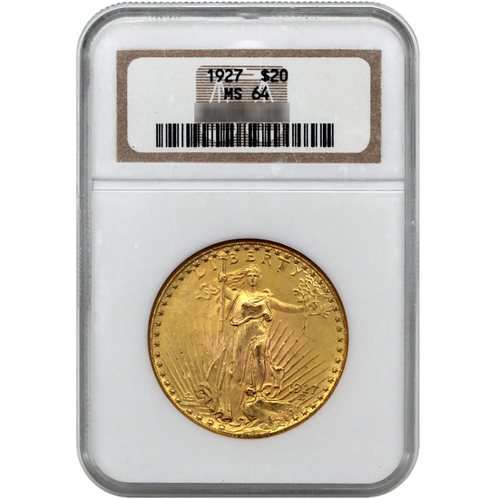 1908 $20 Saint Gaudens NGC MS64