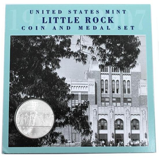 2007 P Little Rock Central High School Coin and Medal Set Uncirculated MS