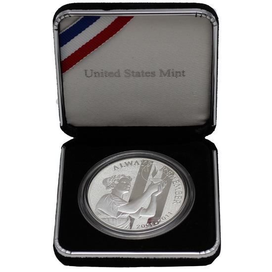 2011 P 9/11 10th Anniversary Memorial Silver Medal in OGP