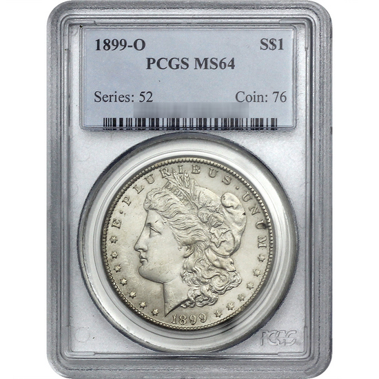 1899 O Morgan Silver Dollar MS64 PCGS Blue Label