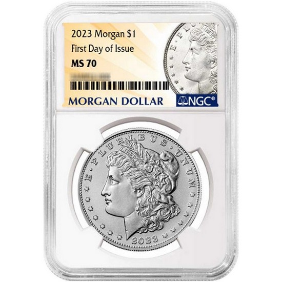 2023 Silver NGC MS70 FDI Dollar Label SilverTowne