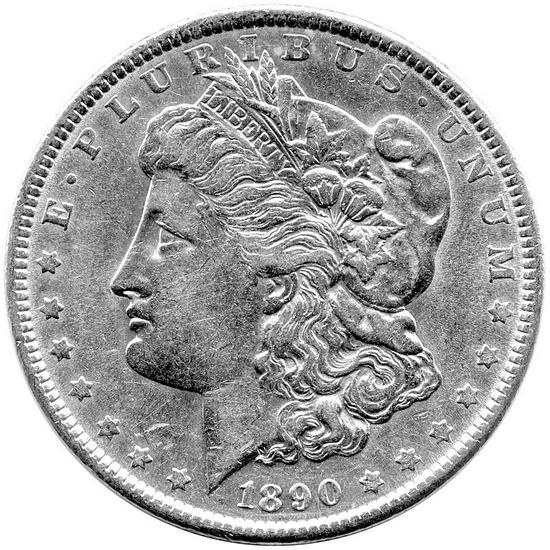 1890 O Morgan Silver Dollar XF/UNC Condition