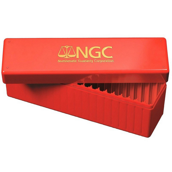 Red NGC Plastic Storage Box for NGC Certified Coins