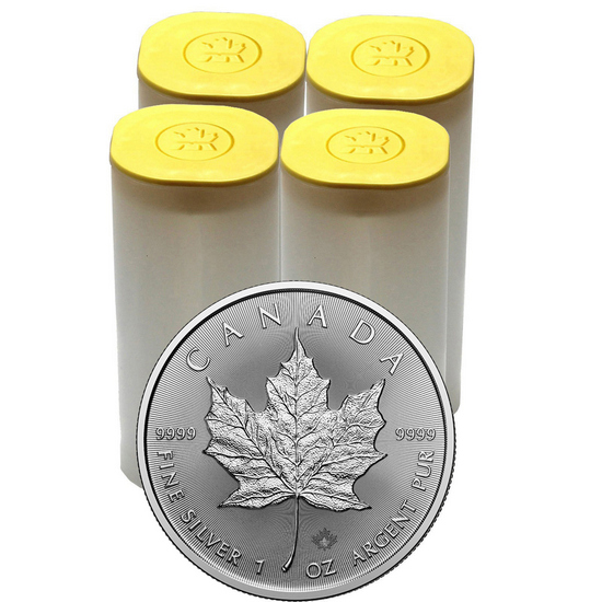 2025 Canada Silver Maple Leaf 1oz BU Coin 100pc