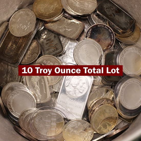 Melt Bucket .999 Silver 10 Troy Ounce Total Lot - Secondary Market