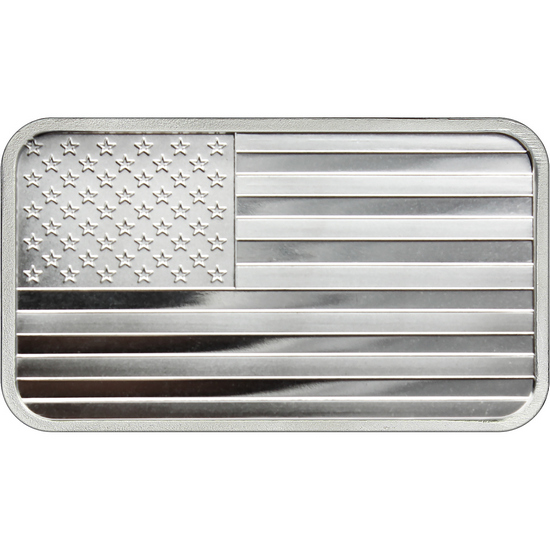 5 oz Silver American Flag Bars | SilverTowne