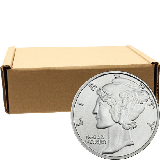 Mercury Dime Replica 1oz .999 Silver Medallion 500pc