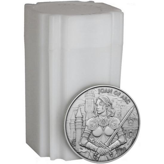 Joan of Arc Legendary Warriors Series 1oz .999 Silver Medallion 20pc