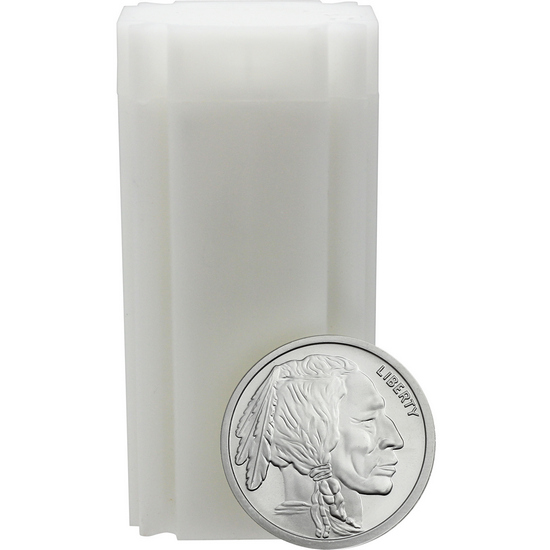 Buffalo Nickel Replica 2oz .9999 Silver Medallion 25pc in Tube