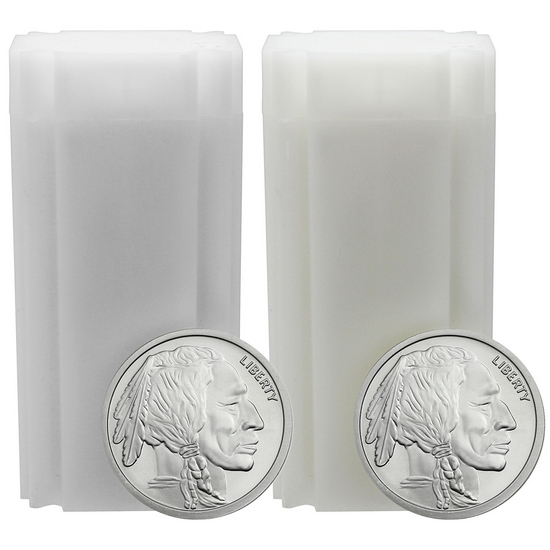 Buffalo Nickel Replica 2oz .9999 Silver Medallion 50pc in Tube