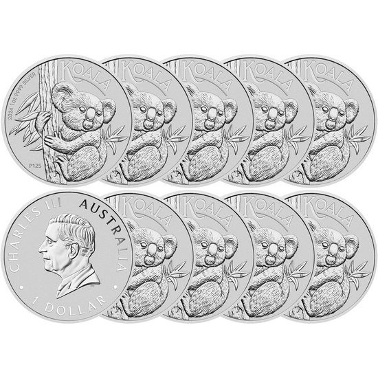 2024 P Australia Silver Koala 1oz BU 10pc