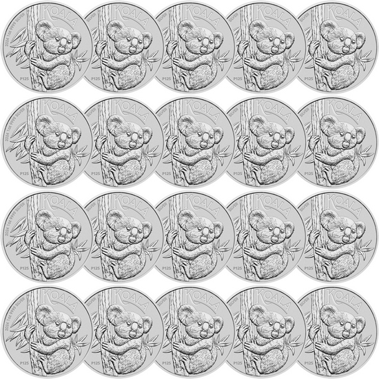 2024 P Australia Silver Koala 1oz BU 20pc Roll