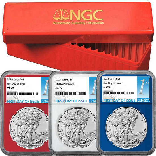 2024 SAE BU Red White & Blue NGC FDI Set SilverTowne